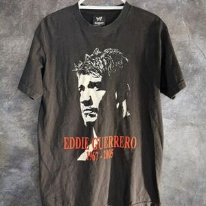 WWE Eddie Guerrero Viva La Raza Memorial Graphic T-Shirt Black Size M Wrestling